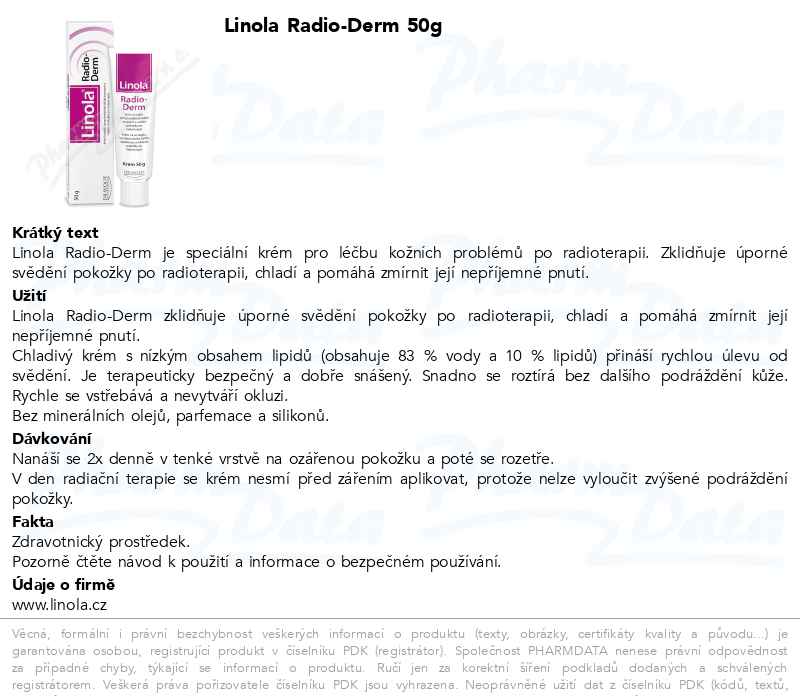 Linola Radio-Derm 50g | SOS lékárna online, internetová lékárna, léky